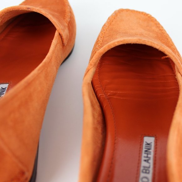 NEW MANOLO BLAHNIK Speed Suede Moccasin Driver - Picture 10 of 11